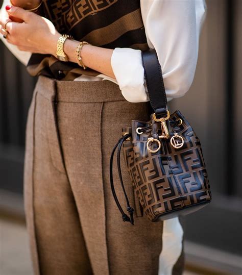 fendi mania bucket bag|Fendi bucket bag outfit.